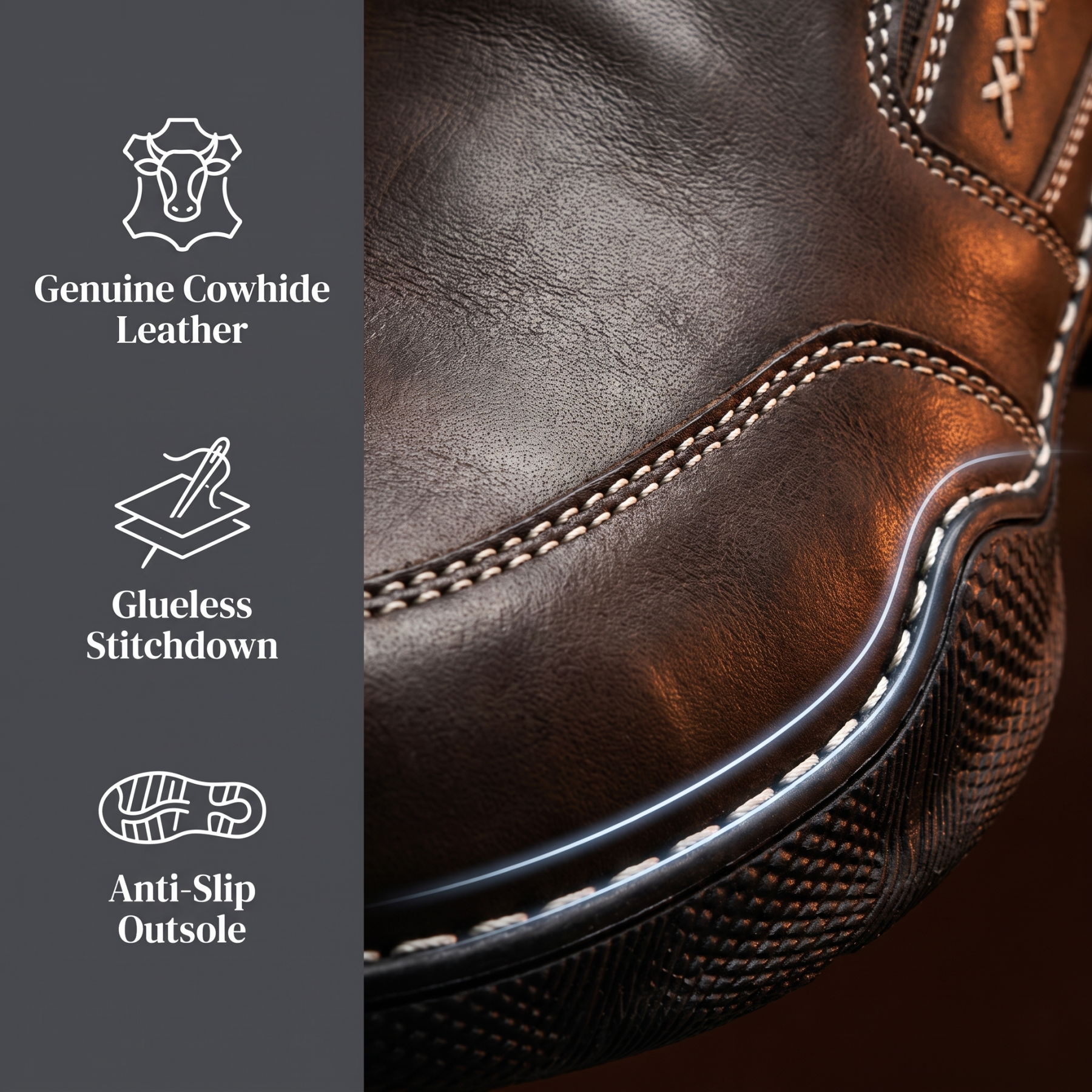 ⏰Last Day!45% OFF 🔥MANTRAFF®Men's Premium Leather Orthopedic Walking Shoes