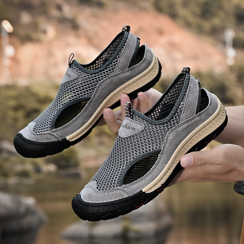 GARB Men's Genuine Leather Breathable Orthopedic Loafers