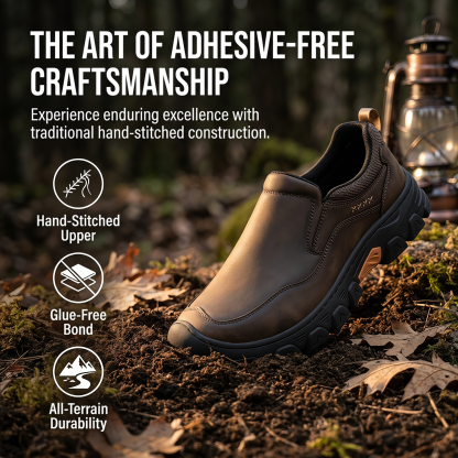⏰Last Day! 45% OFF  🔥MANTRAFF®Men's Slip‑On Outdoor Work Shoes, Arch Support Casual Hiking Loafers