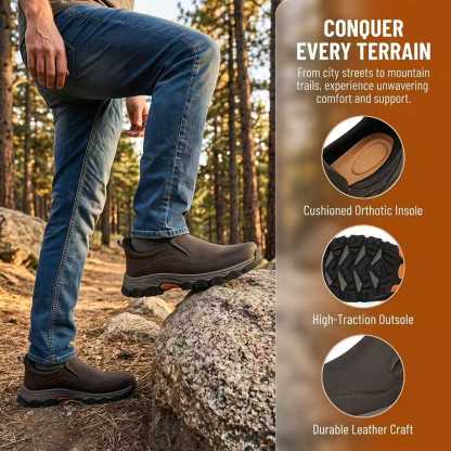 ⏰Last Day!45% OFF 🔥MANTRAFF® Men's Genuine Leather Orthopedic Walking Shoes