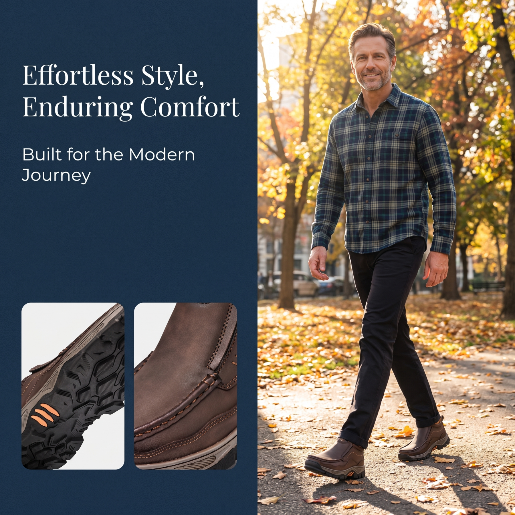 ⏰Last Day!45% OFF 🔥 MANTRAFF®Men's Handmade Genuine Leather Orthopedic Comfortable Walking Boots