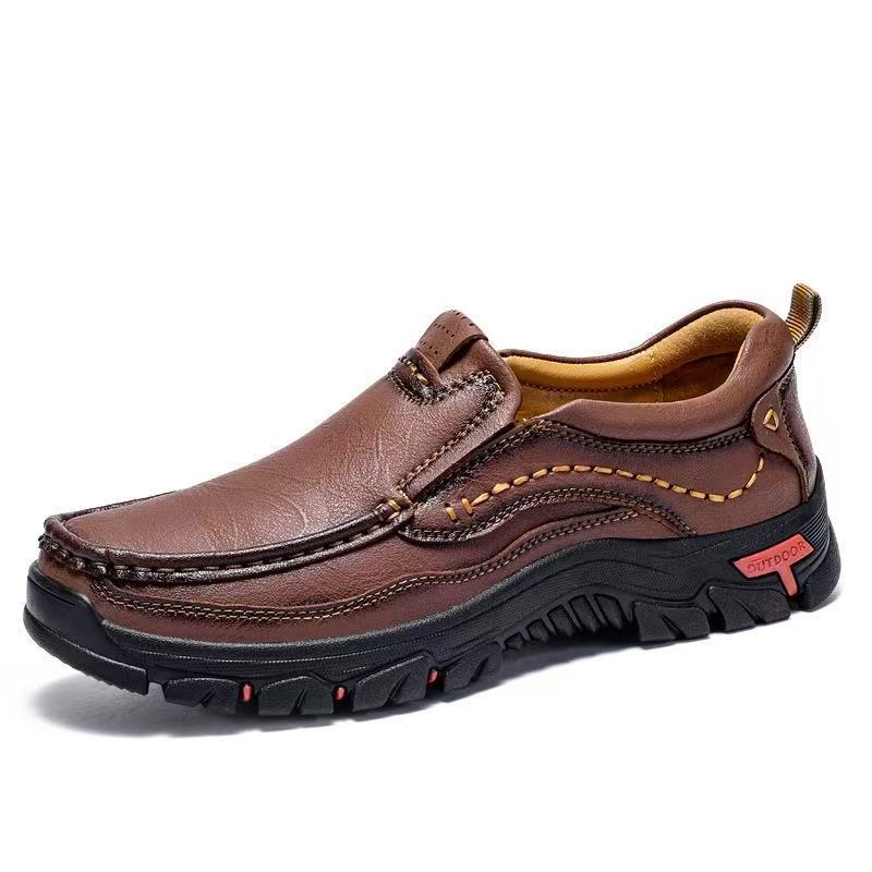 mantraff men handmade genuine leather orthopedic walking shoes