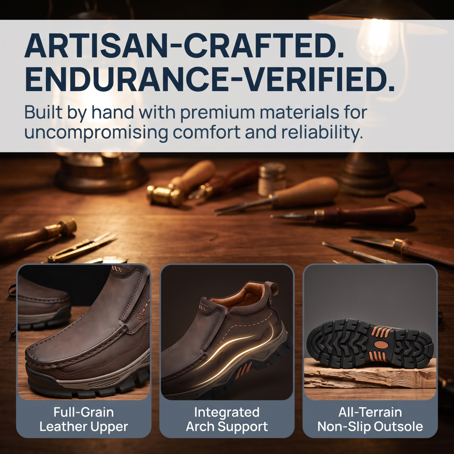 ⏰Last Day!45% OFF 🔥 MANTRAFF®Men's Handmade Genuine Leather Orthopedic Comfortable Walking Boots