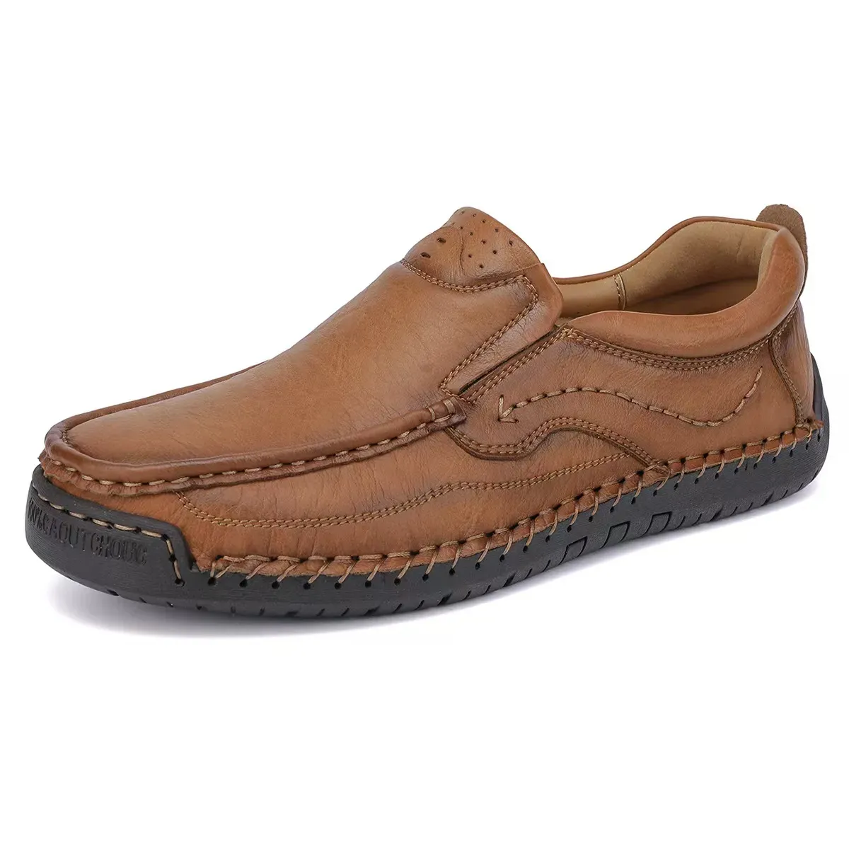 ⏰Last Day! 45% OFF  🔥GARB® Men’s Wrinkled Full Grain Leather Slip On Casual Shoes