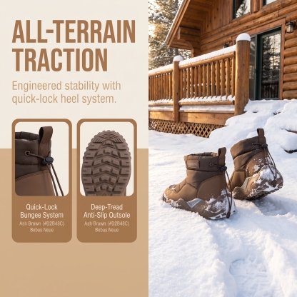 ⏰Last Day! 45% OFF  🔥MANTRAFF®Men's Drawstring Winter Snow Boots