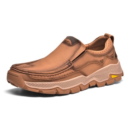 Mens handcrafted Genuine Leather Outdoor Loafers 