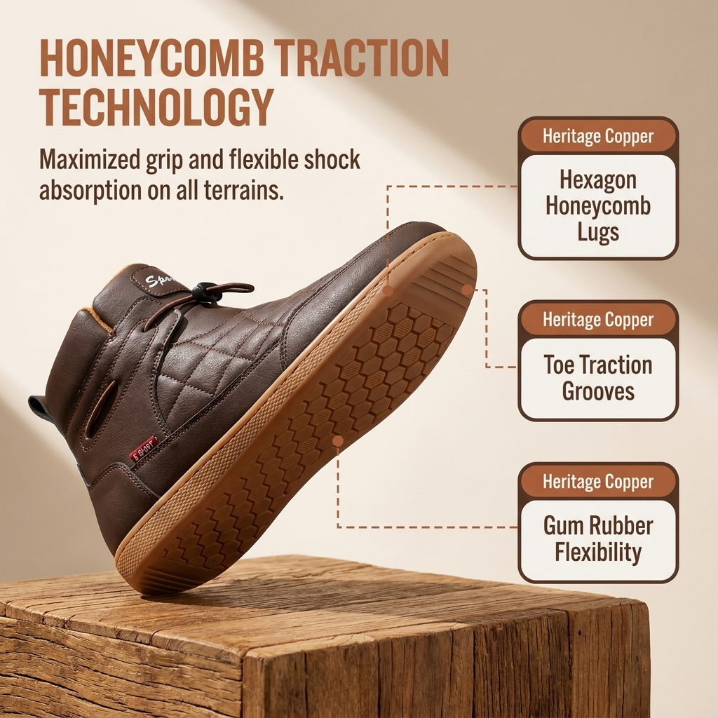 Mens handmade Cowhide Wide-toe Watreproof Orthopedic Walking Boots