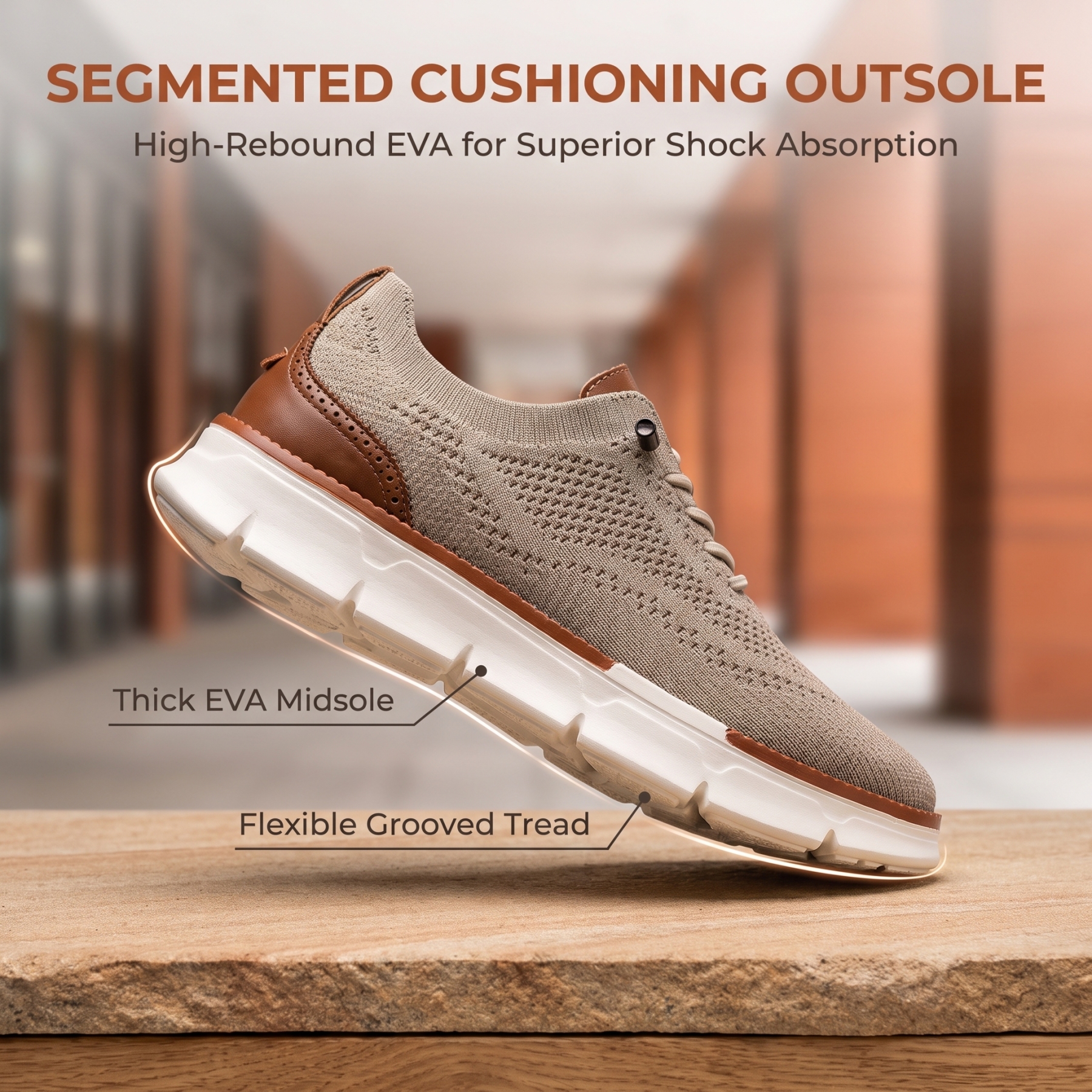 ⏰Last Day! 45% OFF  🔥MANTRAFF®Men's Breathable Knit Casual Dress Shoes Quick Lace-Up Lightweight Walking Shoes