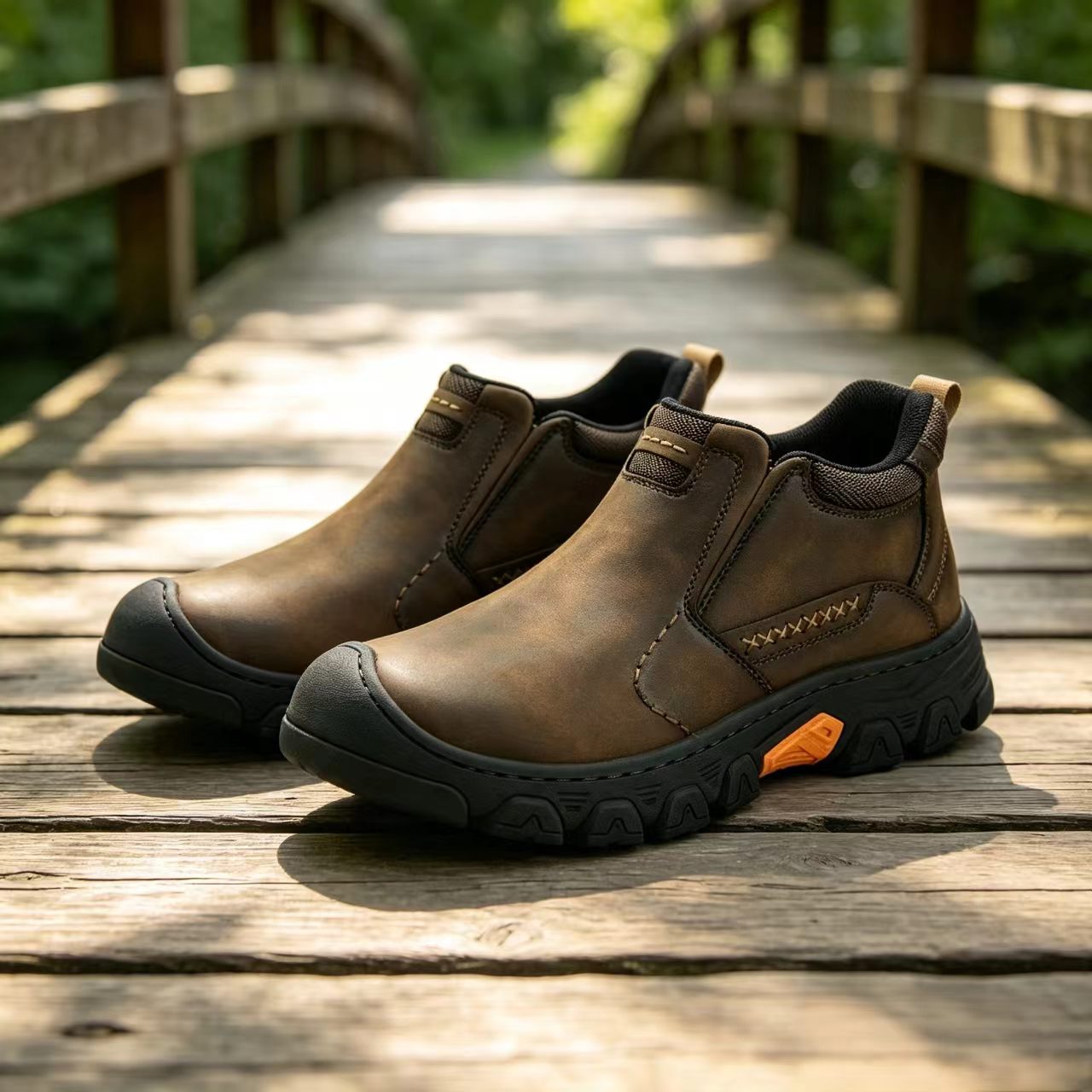⏰Last Day! 45% OFF  🔥GARB® Men’s Genuine Leather Slip-On Outdoor Walking Shoes