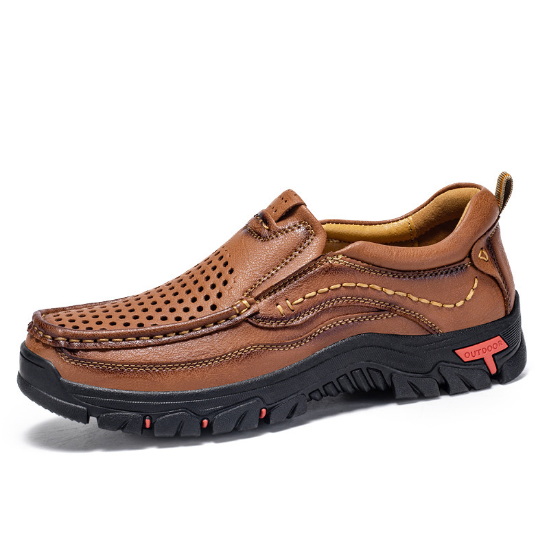 ⏰Last Day!45% OFF 🔥MANTRAFF®Men's Handcrafted Genuine Leather Perforated Casual Loafers