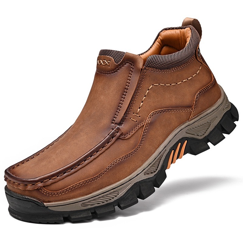 mens handmade genuine leather orthopedic comfortable walking boots