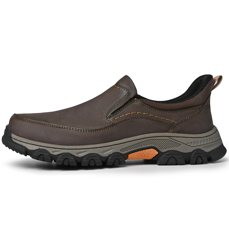 mantraff mens genuine leather orthopedic walking shoes