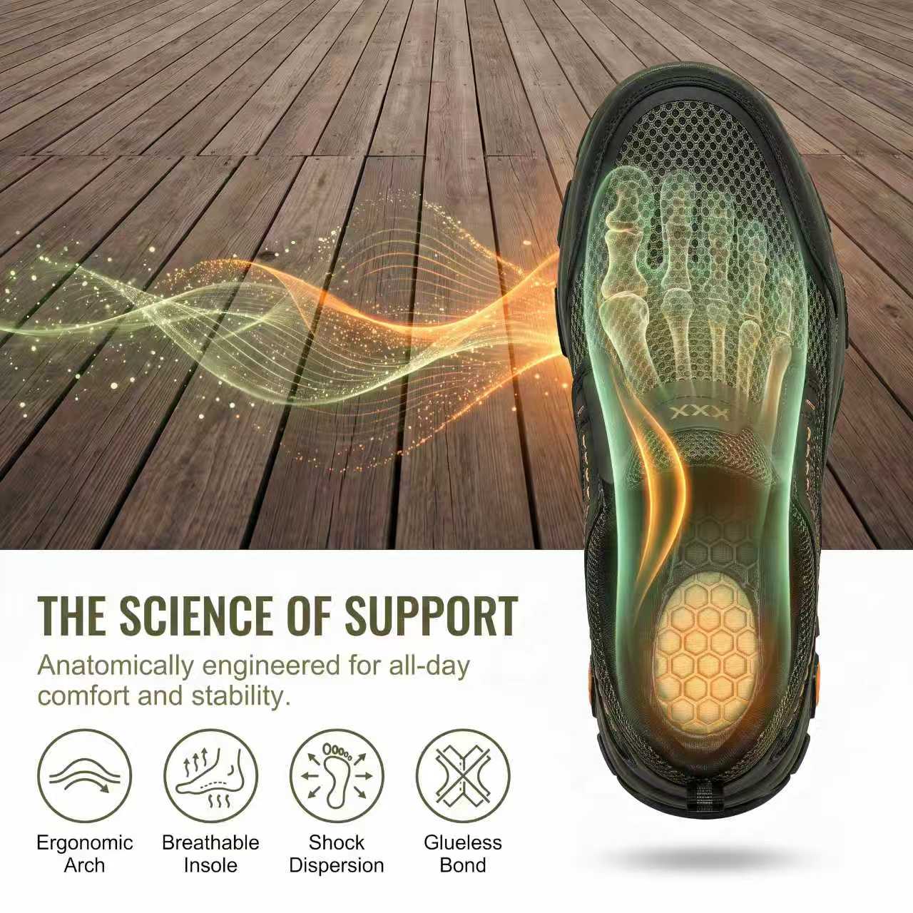 ⏰Last Day! 45% OFF  🔥MANTRAFF®Men's Handmade Genuine Leather Outdoor Breathable Walking Shoes