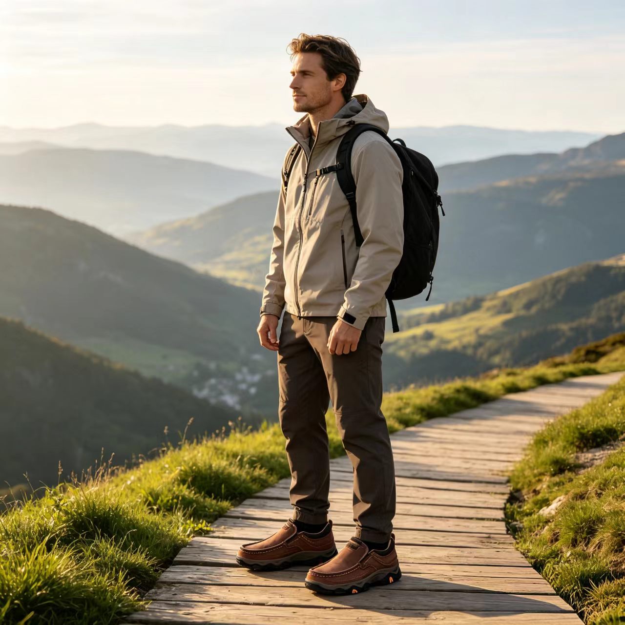 ⏰Last Day! 45% OFF  🔥GARB® Men’s Outdoor Hand Sewn Slip On Full Grain Leather Casual Shoes