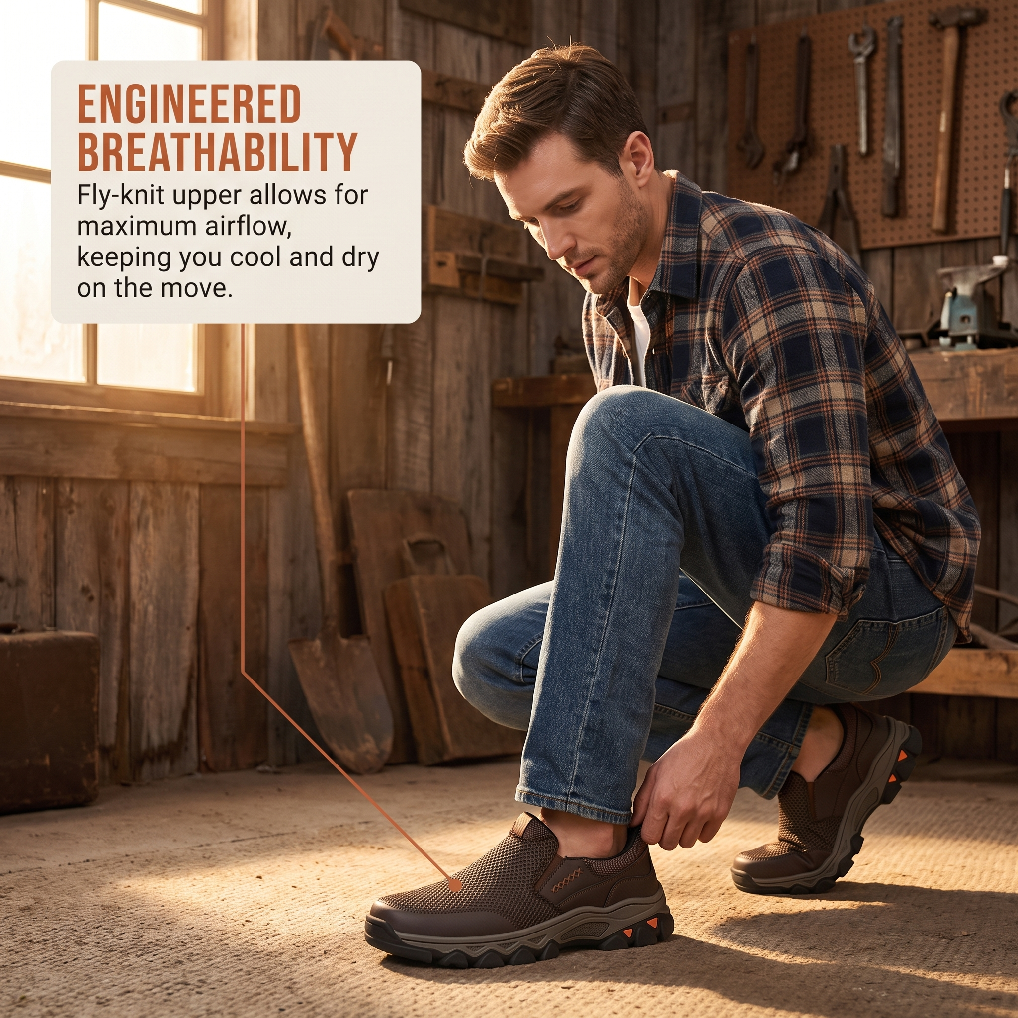 ⏰Last Day! 45% OFF  🔥MANTRAFF®Men's Handmade Genuine Leather Outdoor Breathable Walking Shoes