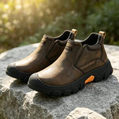 ⏰Last Day! 45% OFF  🔥GARB® Men’s Genuine Leather Slip-On Outdoor Walking Shoes