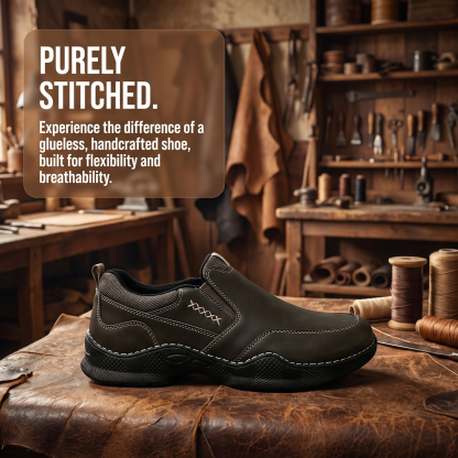 ⏰Last Day!45% OFF 🔥MANTRAFF®Men's Premium Leather Orthopedic Walking Shoes