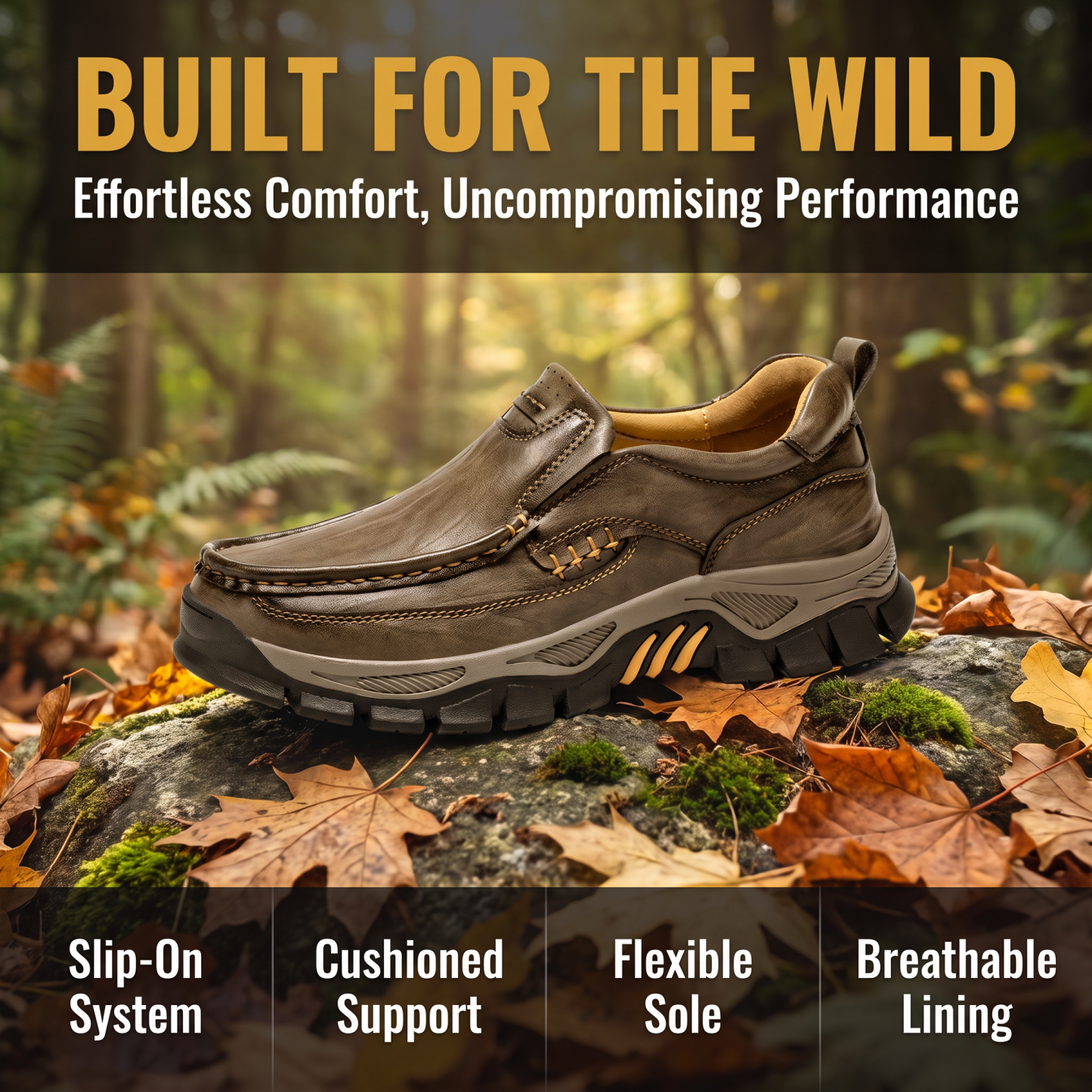 ⏰Last Day!45% OFF 🔥MANTRAFF®Men's Handmade Genuine Leather Orthopedic Walking Shoes