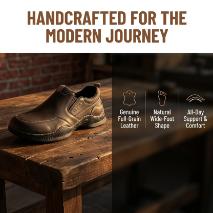 ⏰Last Day!45% OFF 🔥MANTRAFF®Men's Premium Leather Orthopedic Walking Shoes