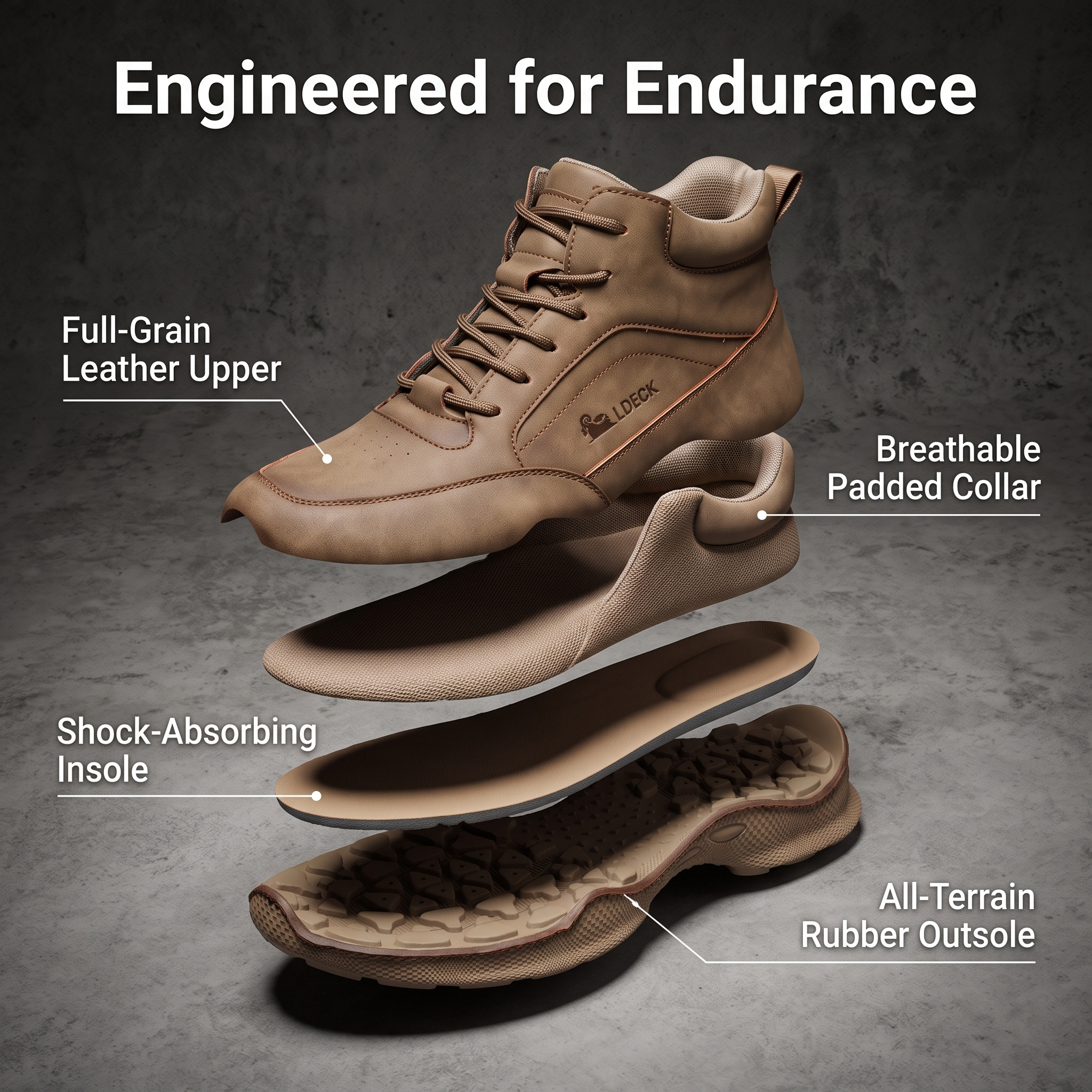 ⏰Last Day! 45% OFF  🔥MANTRAFF®Men's Handmade Genuine Leather Outdoor Waterproof Walking Shoes