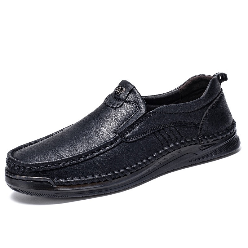mens handmade genuine leather orthopedic loafers 