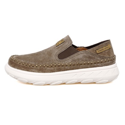 StrideCrafts Men's Soft Leather Sliders - Wide Toe & Two-Way Slip-On Moccasins