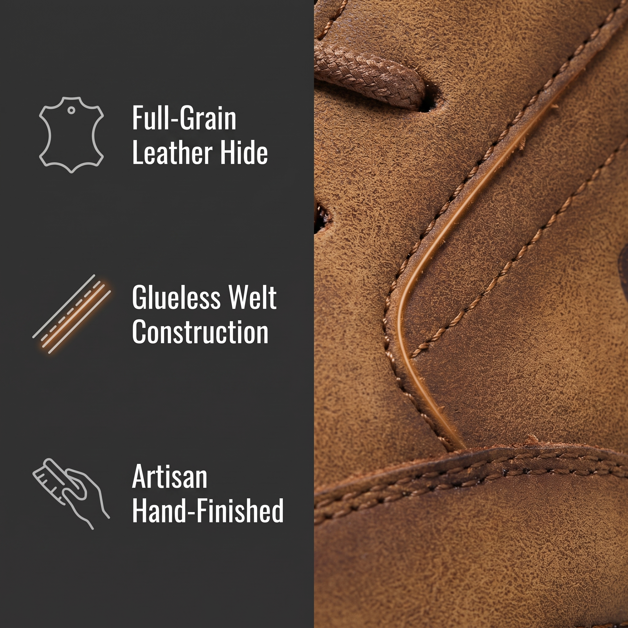 ⏰Last Day! 45% OFF  🔥MANTRAFF®Men's Handmade Genuine Leather Outdoor Waterproof Walking Shoes
