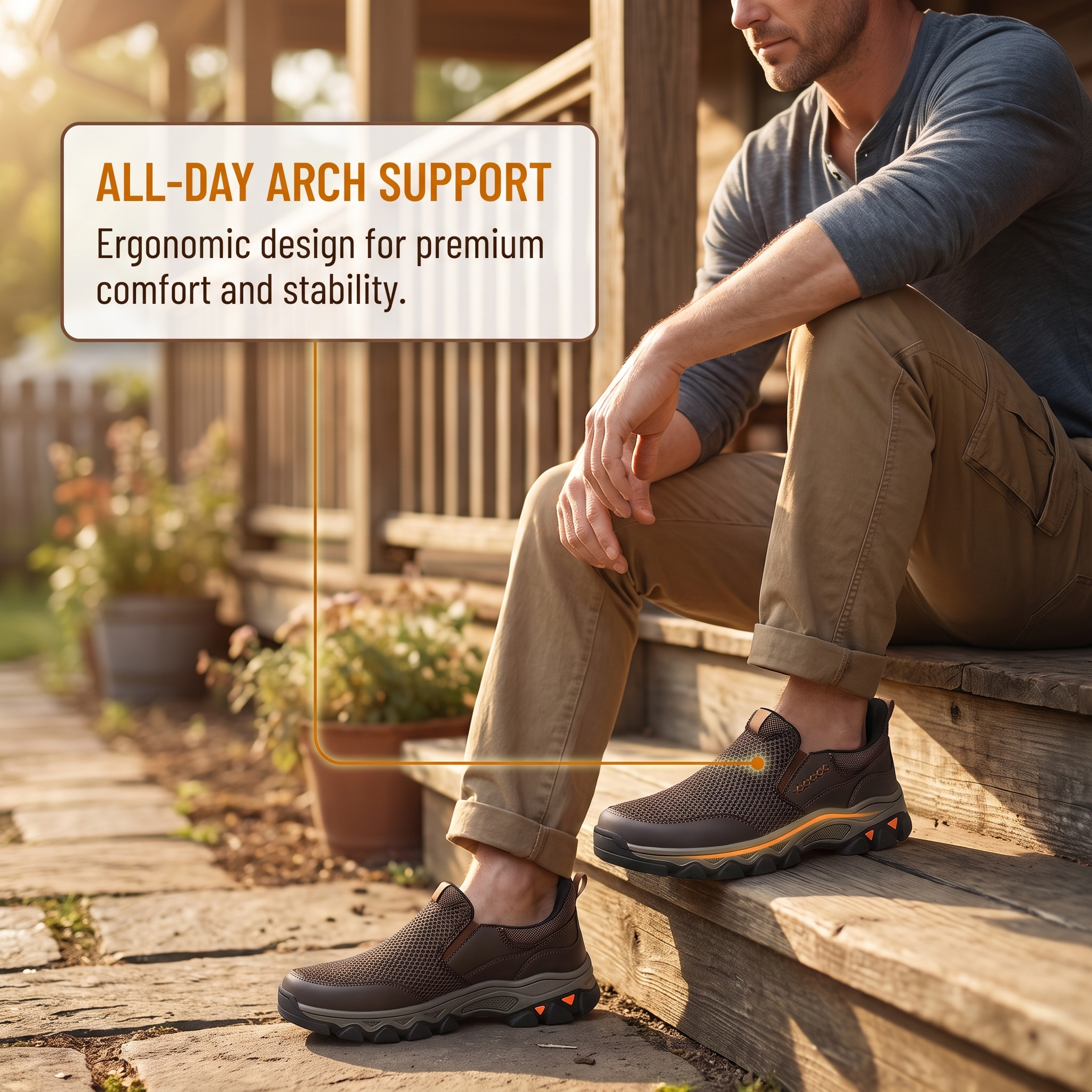 ⏰Last Day! 45% OFF  🔥MANTRAFF®Men's Handmade Genuine Leather Outdoor Breathable Walking Shoes