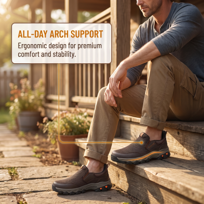 ⏰Last Day! 45% OFF  🔥MANTRAFF®Men's Handmade Genuine Leather Outdoor Breathable Walking Shoes