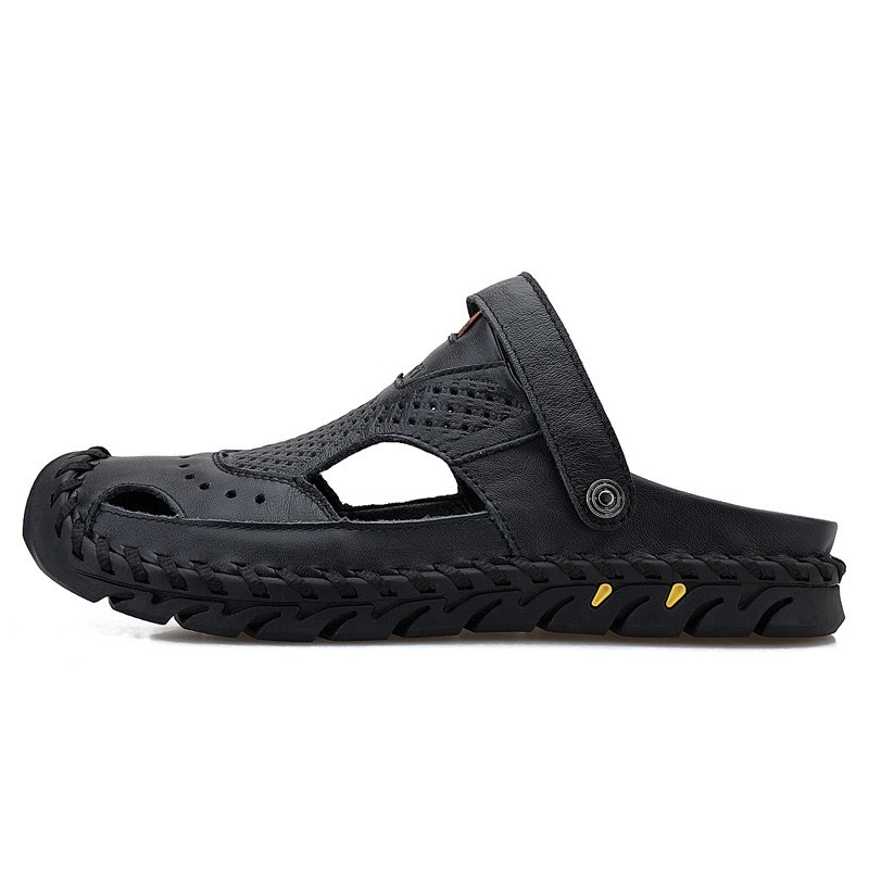 Mens Handcrated 2 in 1 Orthopedic Sandals -Wide Toe Box