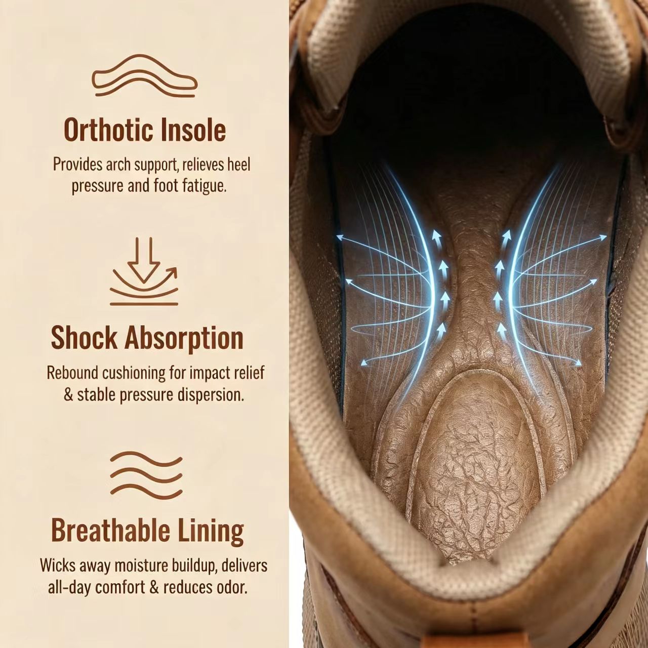⏰Last Day! 45% OFF  🔥MANTRAFF®Men's Handmade Genuine Leather Outdoor Waterproof Walking Shoes