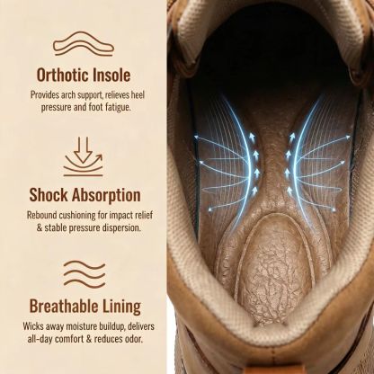 ⏰Last Day! 45% OFF  🔥MANTRAFF®Men's Handmade Genuine Leather Outdoor Waterproof Walking Shoes