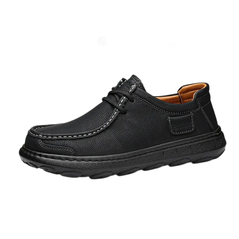 Men‘s handmade genuine leather orthopedic casual shoes