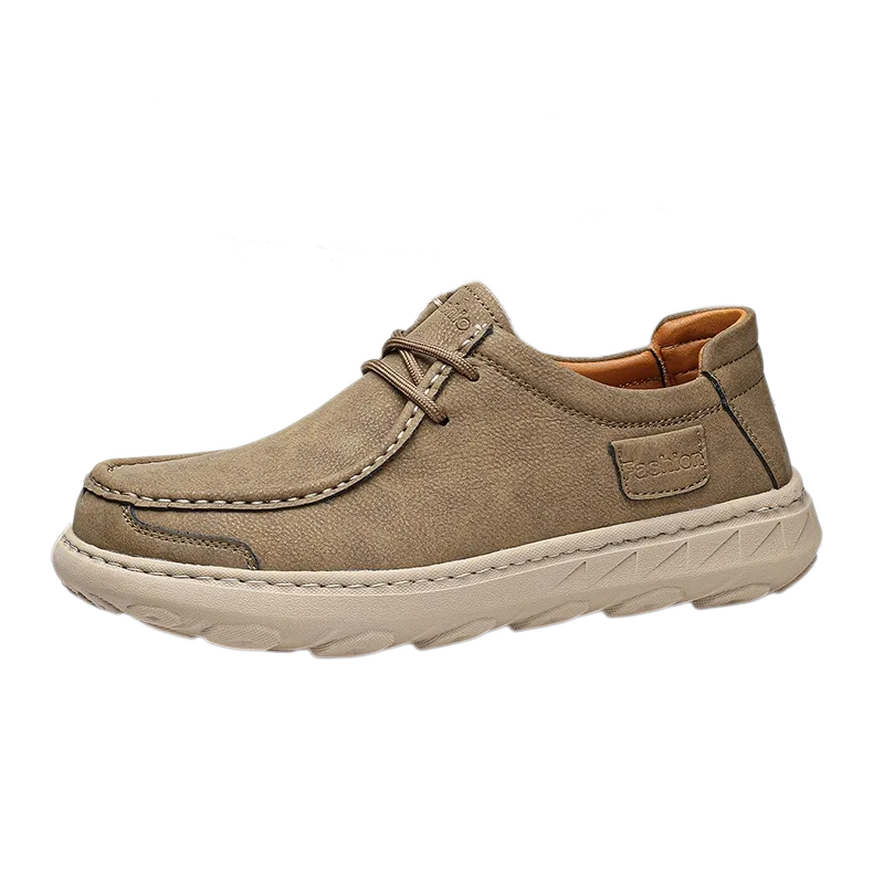 Men‘s handmade genuine leather orthopedic casual shoes