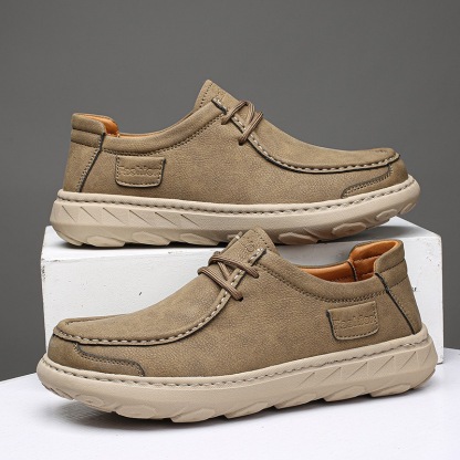 mens handmade genuine leather orthopedic casual shoes