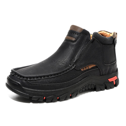 ⏰Last Day! 45% OFF  🔥MANTRAFF®Men's Mid Top Cowhide Slip-On Outdoor Boots