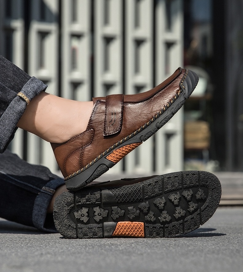 ⏰Last Day! 45% OFF  🔥MANTRAFF®Men's Genuine Leather Walking Shoes with Arch Support & Wide Toe Box