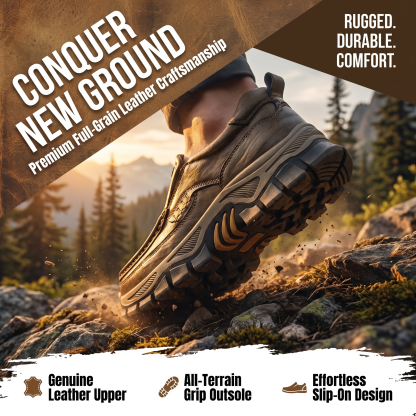 ⏰Last Day!45% OFF 🔥MANTRAFF®Men's Handmade Genuine Leather Orthopedic Walking Shoes