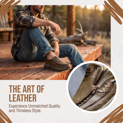 ⏰Last Day!45% OFF 🔥MANTRAFF®Men's Handmade Genuine Leather Orthopedic Walking Shoes