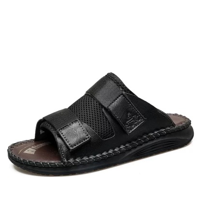 ⏰Last Day! 45% OFF  🔥MANTRAFF®Men's Handmade Genuine Leather Breathable Orthopedic Slip-on Sandals