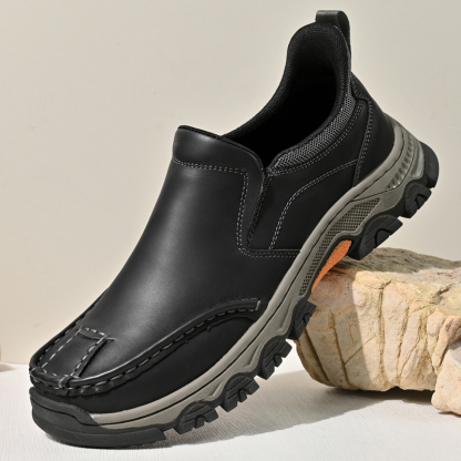 ⏰Last Day! 45% OFF  🔥MANTRAFF®Men's Genuine Leather Walking Shoes with Arch Support & Wide Toe Box