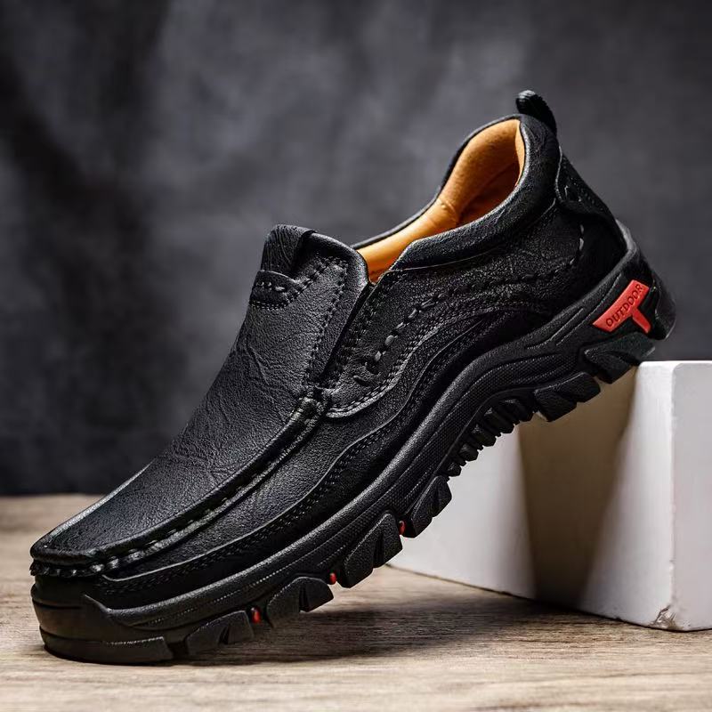 mantraff men handmade genuine leather orthopedic walking shoes