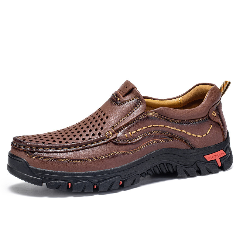 ⏰Last Day!45% OFF 🔥MANTRAFF®Men's Handcrafted Genuine Leather Perforated Casual Loafers