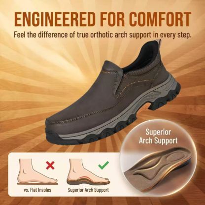⏰Last Day!45% OFF 🔥MANTRAFF® Men's Genuine Leather Orthopedic Walking Shoes