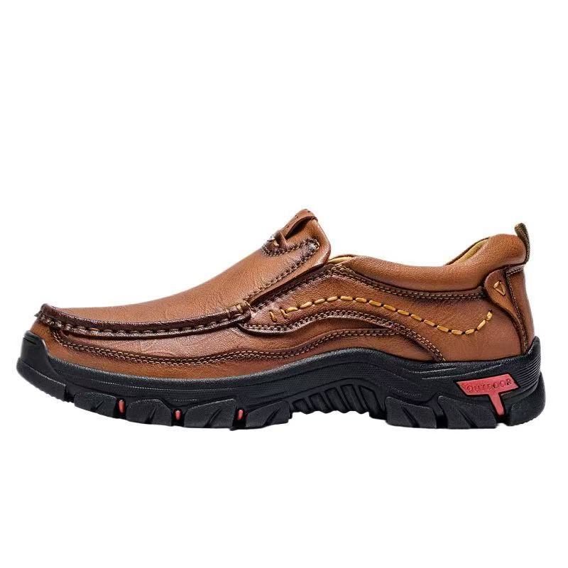 mantraff men handmade genuine leather orthopedic walking shoes