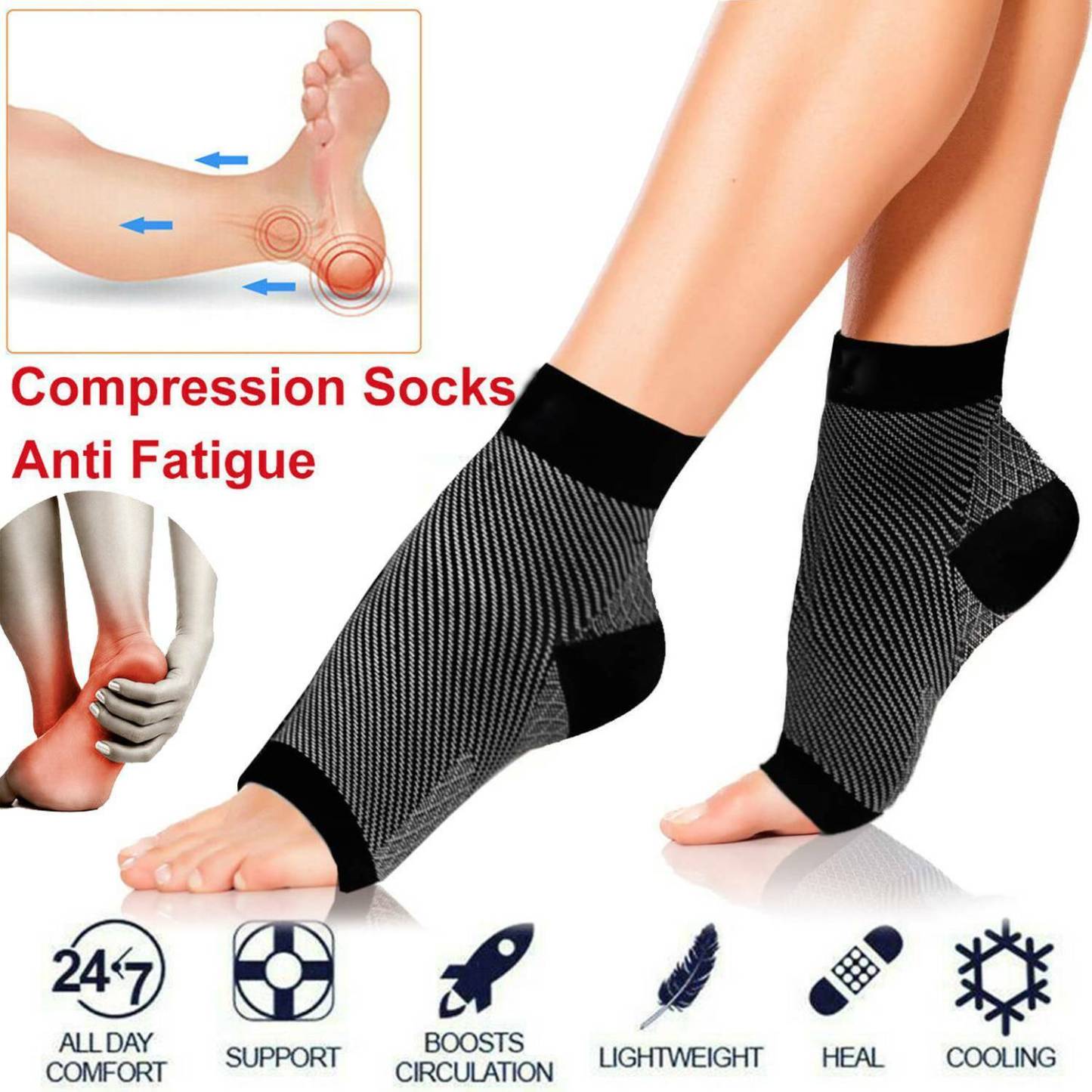 GARB®OrthoFit Compressions Ankle Socks