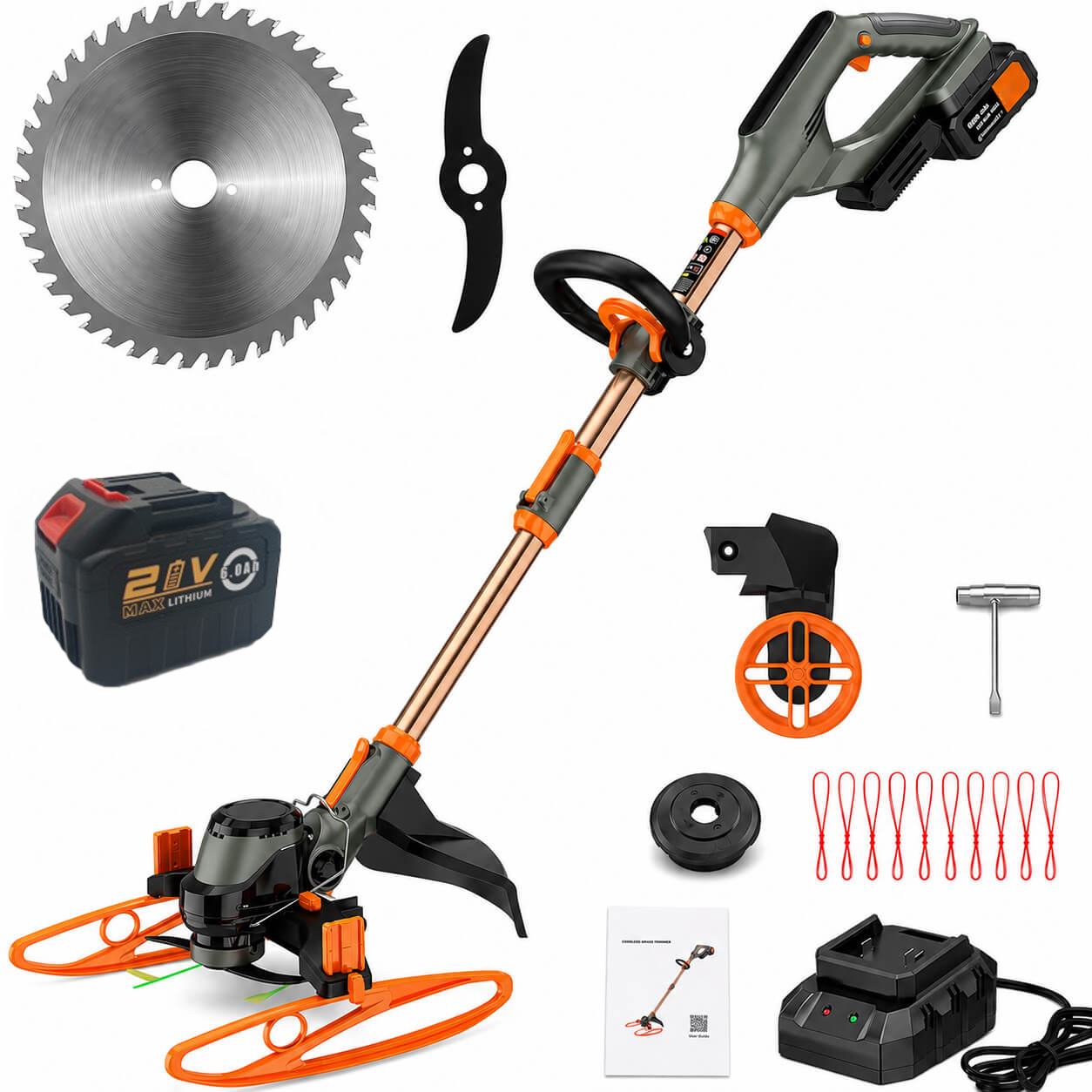 Cordless Brushless Multi-Function Grass Trimmer