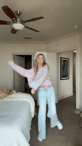 Casual High Waist Multi-Pocket Wide Leg Stretchy Jeans