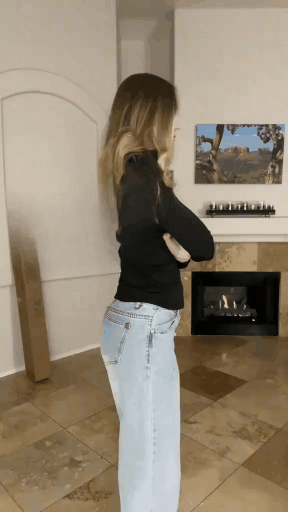 Casual High Waist Multi-Pocket Wide Leg Stretchy Jeans