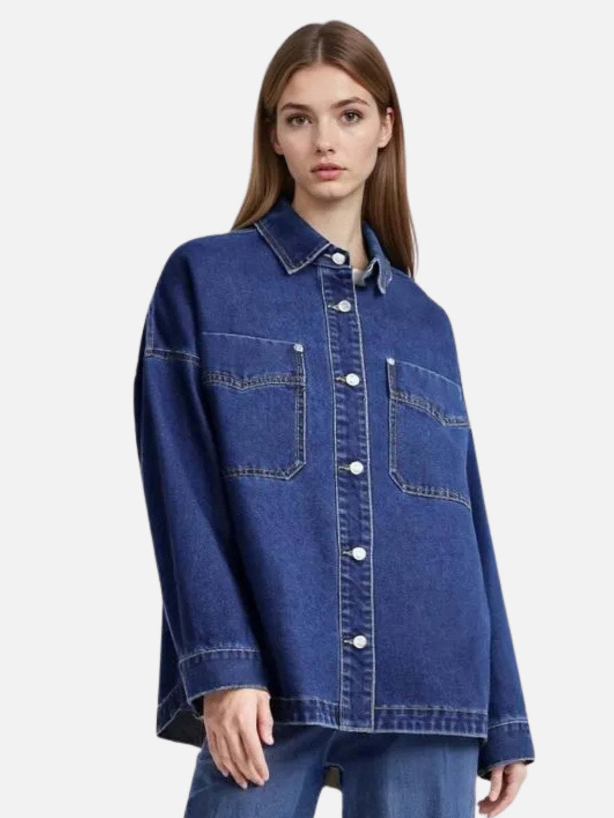 ⏰Last Day Free Shipping Capri⏰Modal Drop Shoulder Denim Jacket